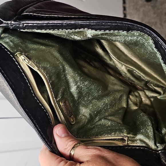 Anne Klein For Calderon Smoke Metallic Crossbody Bag with knotted strap - Picture 3 of 8